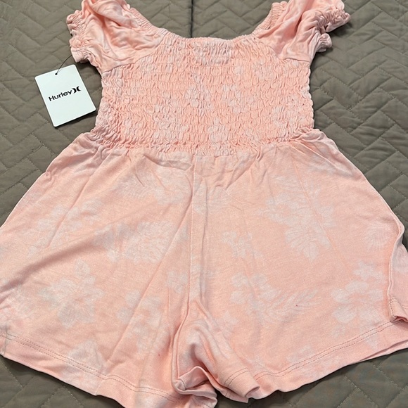 Hurley Pink Smocked Romper/NWT/Various - Picture 12 of 15